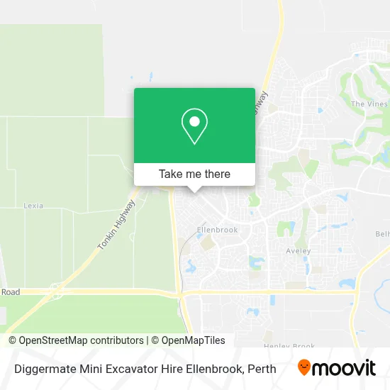 Mapa Diggermate Mini Excavator Hire Ellenbrook