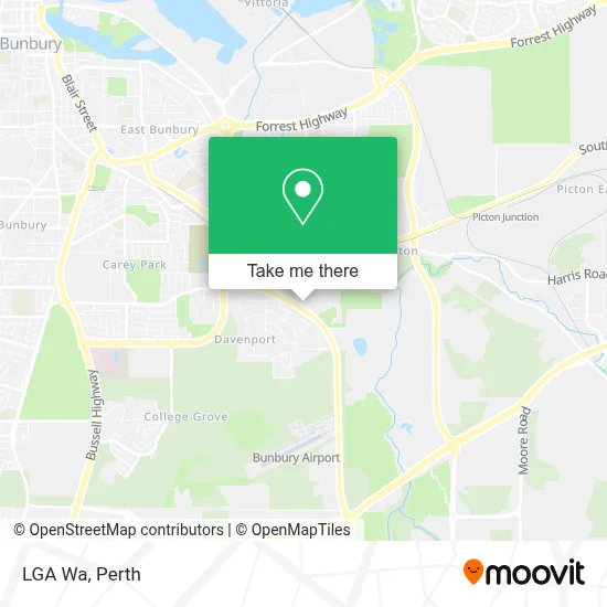 Mapa LGA Wa