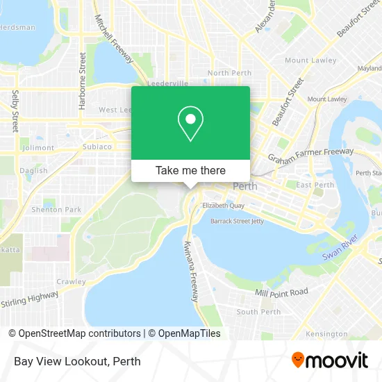 Bay View Lookout map
