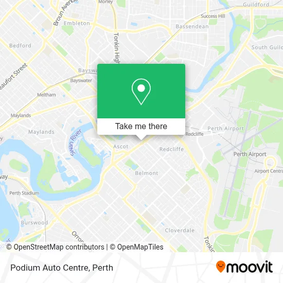 Mapa Podium Auto Centre