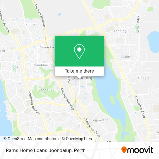 Mapa Rams Home Loans Joondalup