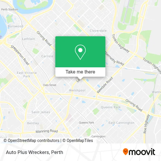 Auto Plus Wreckers map