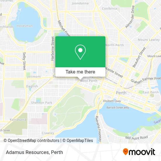 Mapa Adamus Resources