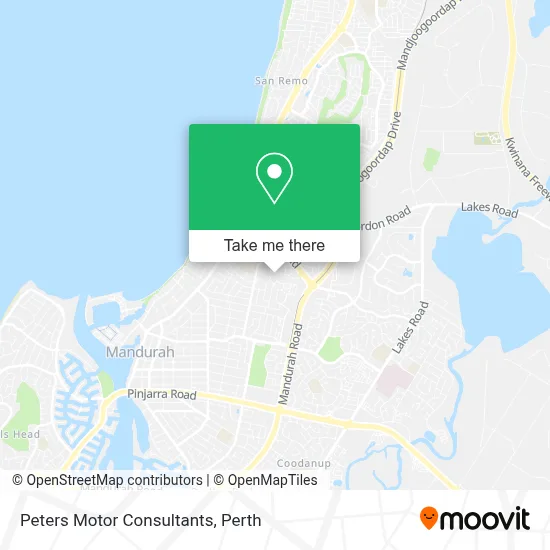 Mapa Peters Motor Consultants