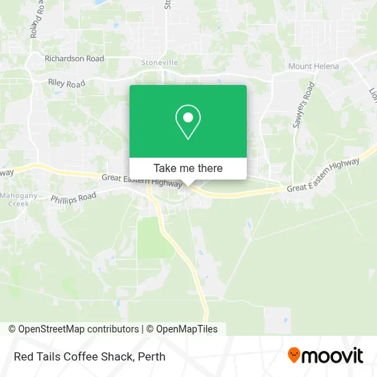 Mapa Red Tails Coffee Shack
