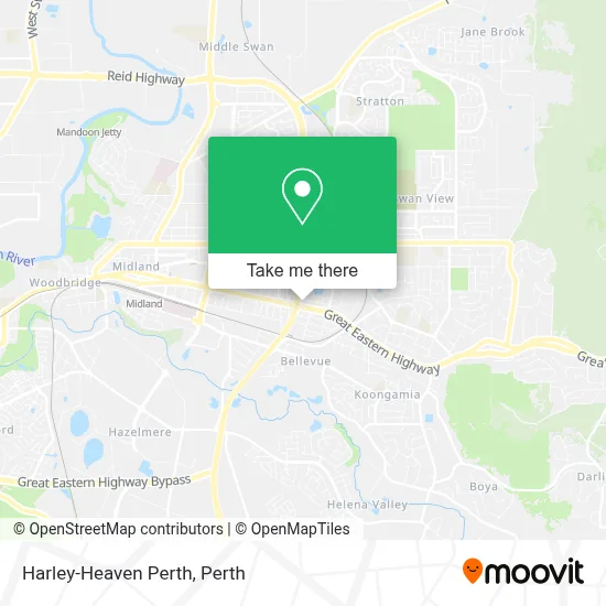 Mapa Harley-Heaven Perth