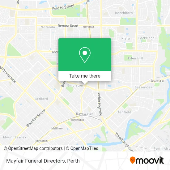 Mapa Mayfair Funeral Directors