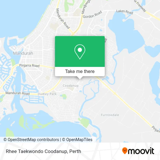 Mapa Rhee Taekwondo Coodanup
