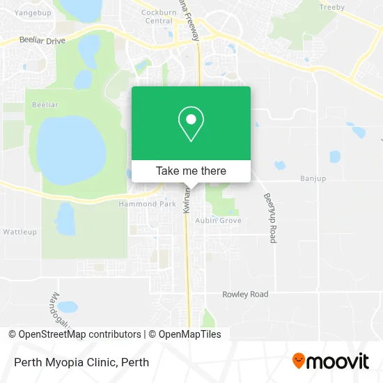 Mapa Perth Myopia Clinic