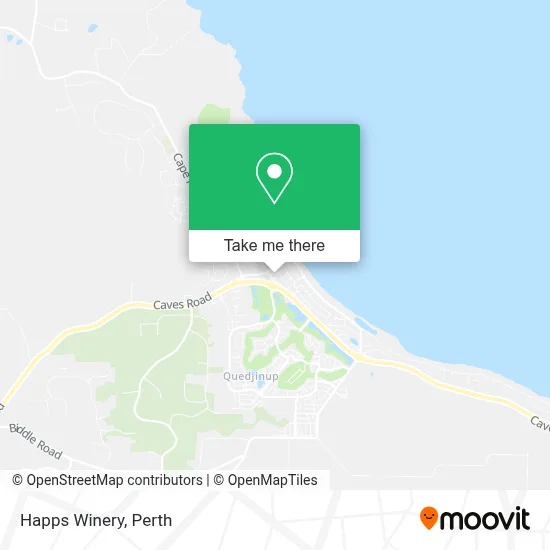 Mapa Happs Winery
