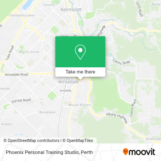 Phoenix Personal Training Studio map