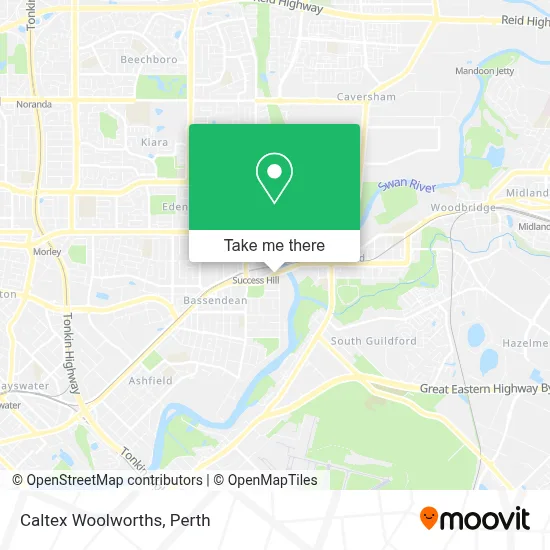 Mapa Caltex Woolworths