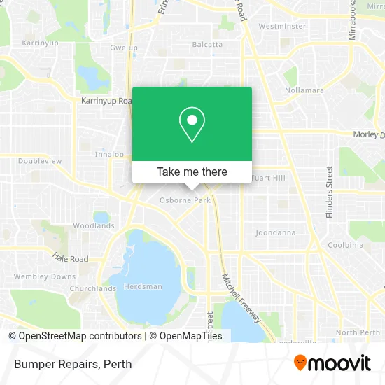 Bumper Repairs map