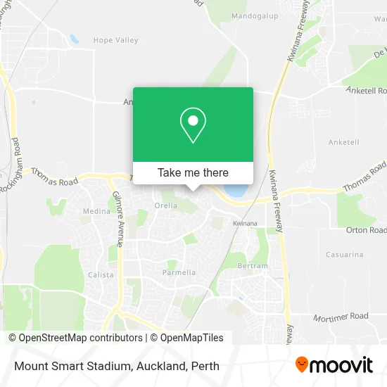 Mapa Mount Smart Stadium, Auckland