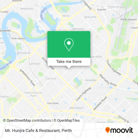 Mapa Mr. Hunjra Cafe & Restaurant