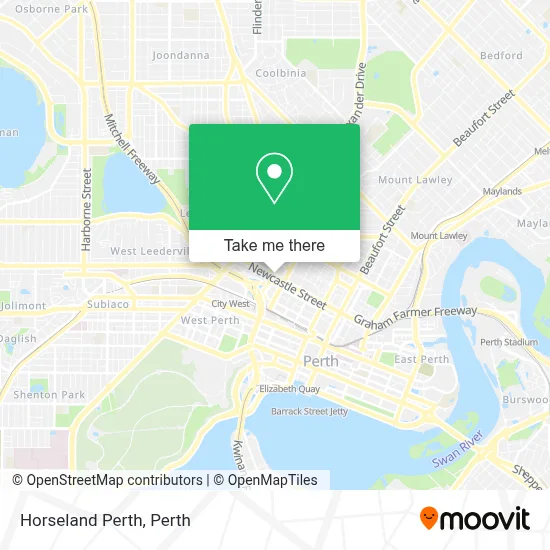 Mapa Horseland Perth