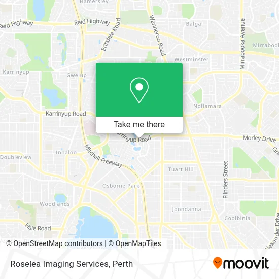 Mapa Roselea Imaging Services