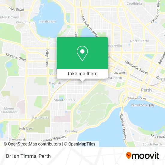 Mapa Dr Ian Timms