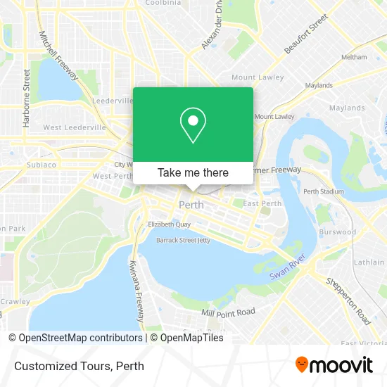 Customized Tours map