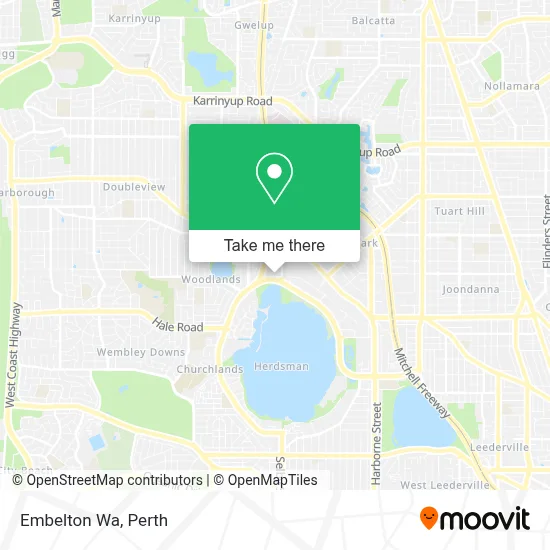 Mapa Embelton Wa