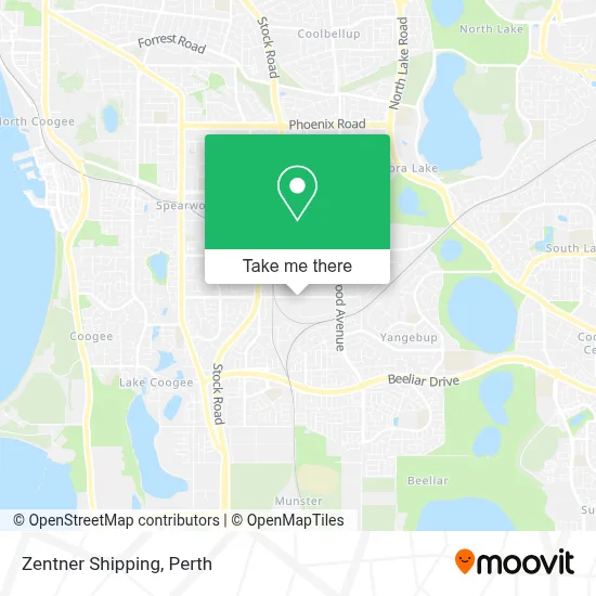 Mapa Zentner Shipping