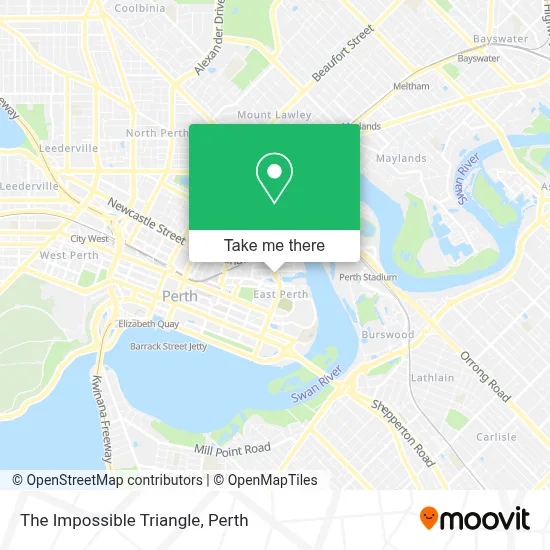 Mapa The Impossible Triangle