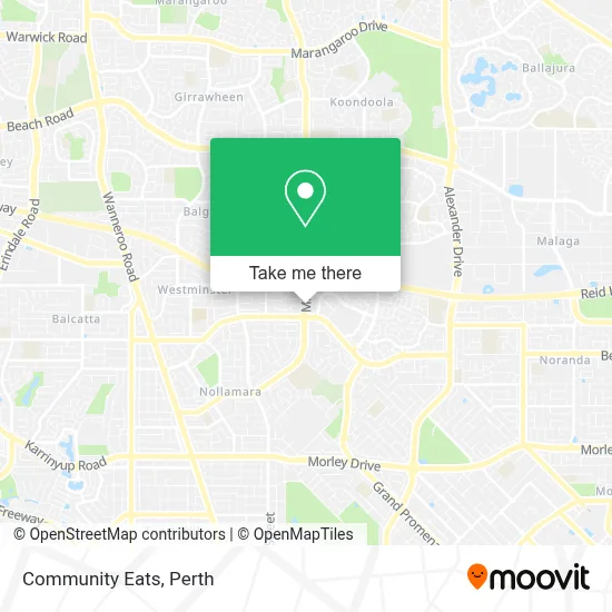 Mapa Community Eats