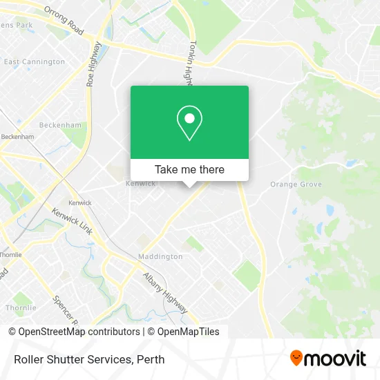 Roller Shutter Services map