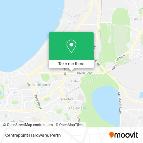 Mapa Centrepoint Hardware
