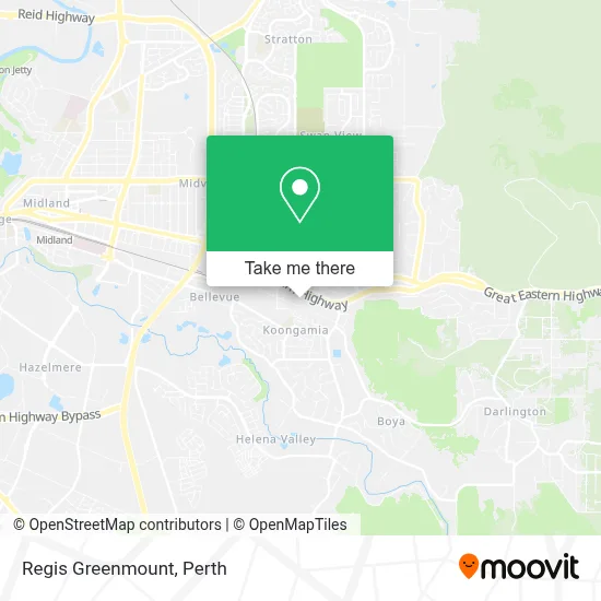 Mapa Regis Greenmount