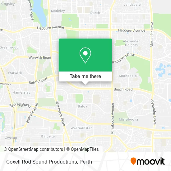 Coxell Rod Sound Productions map
