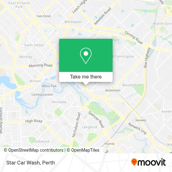 Mapa Star Car Wash