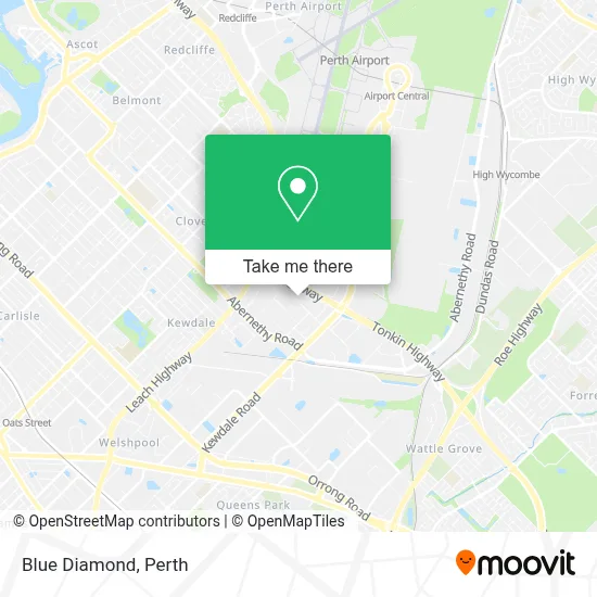 Mapa Blue Diamond