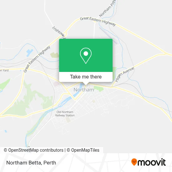 Mapa Northam Betta