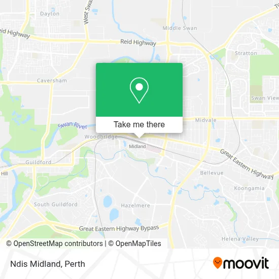 Mapa Ndis Midland