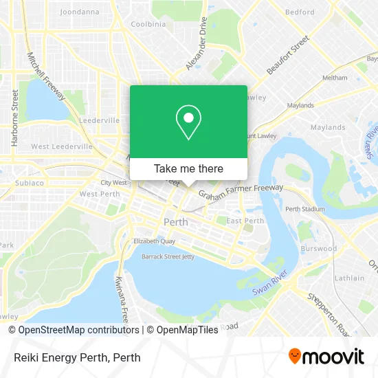 Mapa Reiki Energy Perth