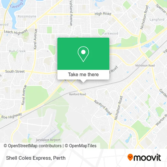 Mapa Shell Coles Express