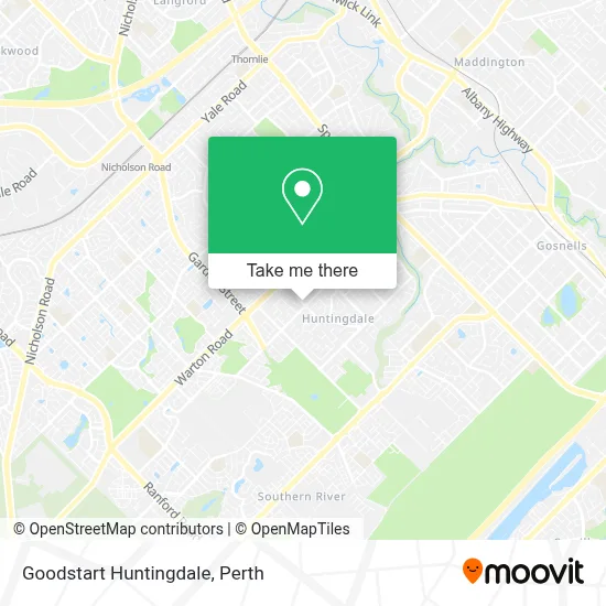 Mapa Goodstart Huntingdale