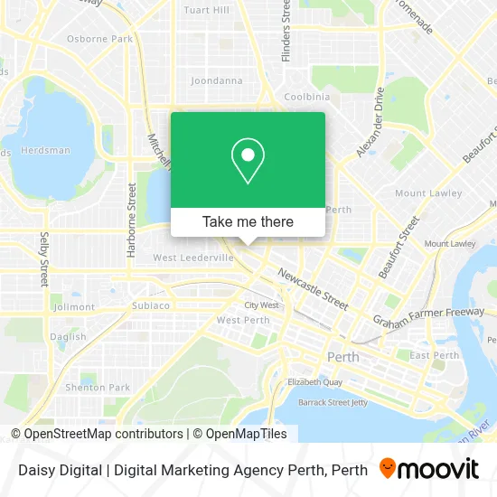 Mapa Daisy Digital | Digital Marketing Agency Perth