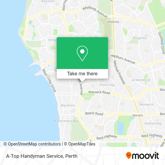 Mapa A-Top Handyman Service