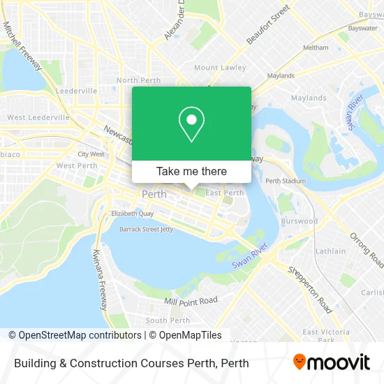 Building & Construction Courses Perth map