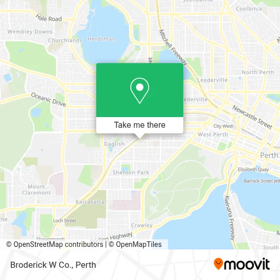 Mapa Broderick W Co.