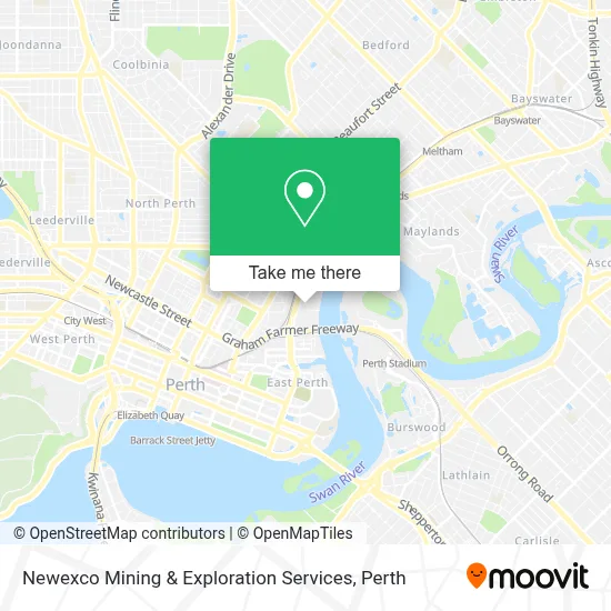 Mapa Newexco Mining & Exploration Services