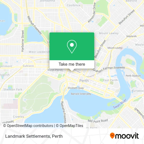 Mapa Landmark Settlements