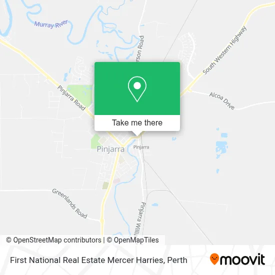 Mapa First National Real Estate Mercer Harries