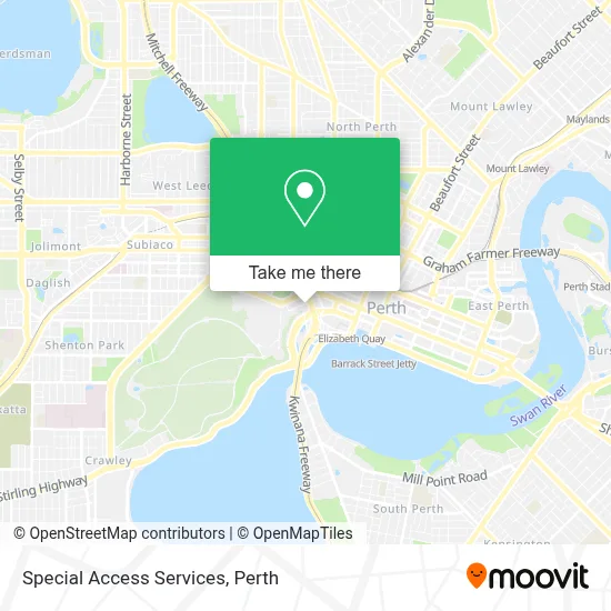 Special Access Services map
