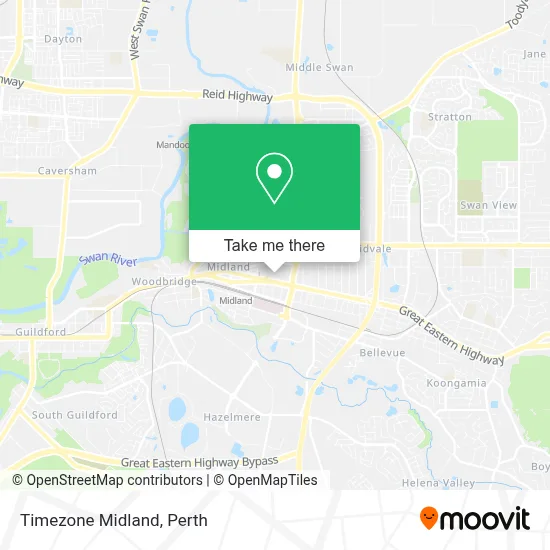 Mapa Timezone Midland