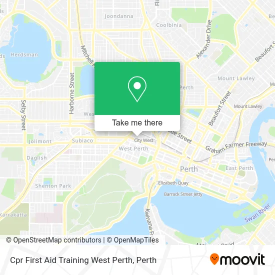 Cpr First Aid Training West Perth map