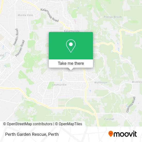 Mapa Perth Garden Rescue