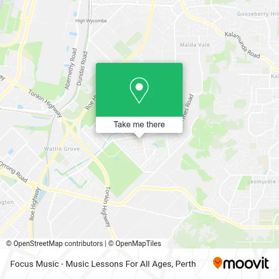 Mapa Focus Music - Music Lessons For All Ages